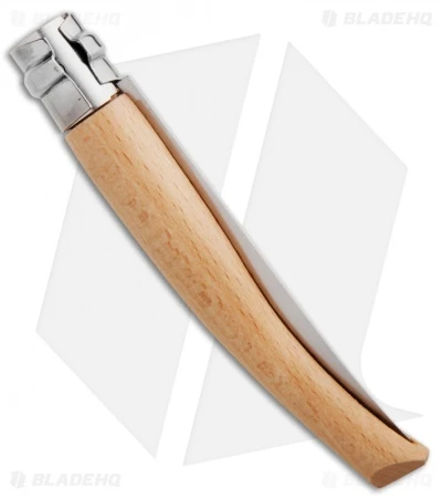 Opinel Knives No 8 Slim Stainless Steel Folding Knife Padouk (3.125" Satin) #8 Opinel Knives No 8 Slim Stainless Steel Folding Knife Padouk (3.125" Satin) #8 -Blade HQ opinel op00516 slim beechwood 8 side 2