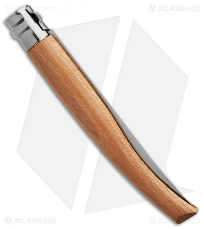 Opinel No 12 Slim Stainless Steel Folding Knife Beechwood (4.875" Satin) #12 Opinel No 12 Slim Stainless Steel Folding Knife Beechwood (4.875" Satin) #12 -Blade HQ opinel op00518 beechwood 12 side