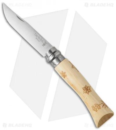 Opinel No. 7 Nature "Snow" Stainless Steel Knife Beech Wood (3" Satin) Opinel No. 7 Nature "Snow" Stainless Steel Knife Beech Wood (3" Satin) -Blade HQ opinel op01553 cm
