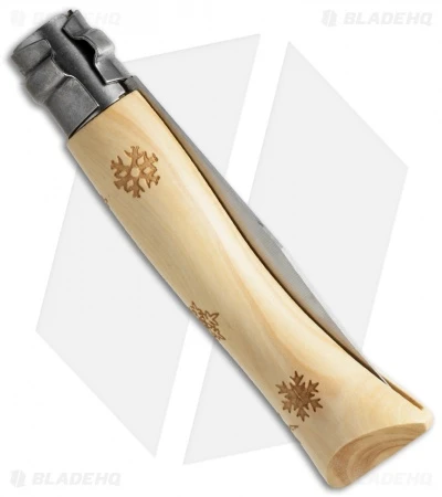 Opinel No. 7 Nature "Snow" Stainless Steel Knife Beech Wood (3" Satin) Opinel No. 7 Nature "Snow" Stainless Steel Knife Beech Wood (3" Satin) -Blade HQ opinel op01553 side cm