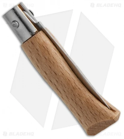 Opinel No. 2 Stainless Steel Folding Knife Beechwood (1.25" Satin) #2 Opinel No. 2 Stainless Steel Folding Knife Beechwood (1.25" Satin) #2 -Blade HQ opinel small folder light wood op01070 side