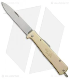 Otter Mercator Lockback Folding Knife Brass (3.5" Satin) CS