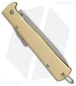 Otter Mercator Lockback Folding Knife Brass (3.5" Satin) CS 2 Otter Mercator Lockback Folding Knife Brass (3.5" Satin) CS -Blade HQ otter mercator brass cs L154B BHQ 48892 er side