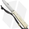 Otter Mercator Lockback Folding Knife Brass W/ Lanyard (3.5" Satin) CS