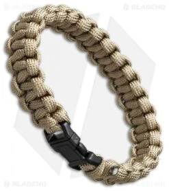 S.E. 7 Strand Survival Paracord Bracelet - Tan