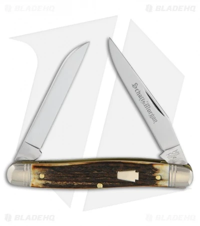 Queen Cutlery Muskrat Traditional Pocket Knife 3.5" Torched Stag KD66S Queen Cutlery Muskrat Traditional Pocket Knife 3.5" Torched Stag KD66S -Blade HQ queen cutlery muskrat torched stag BP 29137 jr
