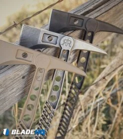 Red Rock RifleWorks Monolithic Tomahawk Axe W/ Sheath (FDE Cerakote) MT-1-FDEC -Blade HQ red rock rifleworks monolithic tomahawk axe dl
