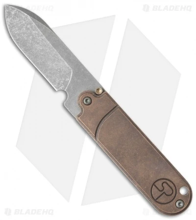 Serge Panchenko Bean Flipper Bronze (2" Tumbled) Serge Panchenko Bean Flipper Bronze (2" Tumbled) -Blade HQ sp bean bronze cm