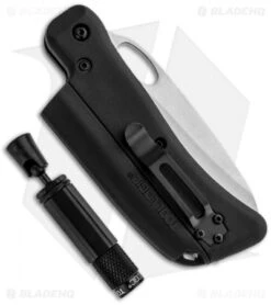 Tool Logic SL Pro 2 Folding Knife Firestarter W/ Flashlight (3" Satin Serr) SLP2 2 Tool Logic SL Pro 2 Folding Knife Firestarter W/ Flashlight (3" Satin Serr) SLP2 -Blade HQ tool logic sl1 survival light knife whistle serr open