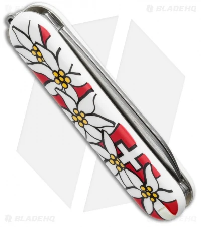 Victorinox Classic Swiss Army Knife Red Edelweiss 54719 Victorinox Classic Swiss Army Knife Red Edelweiss 54719 -Blade HQ victorinox 54719 side cm