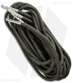 Wasatch Outdoors 84" Paracord Survival Laces W/Tinder & Fishing Line (OD Green)