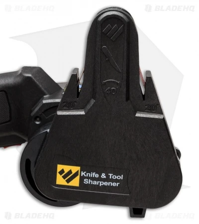 Work Sharp Knife and Tool Sharpener WSKTS Work Sharp Knife And Tool Sharpener WSKTS -Blade HQ work sharp pro level knife sharpening system close up