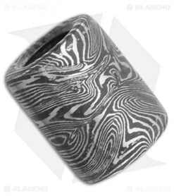 Zoe Crist Knives Cylinder Damascus Bead